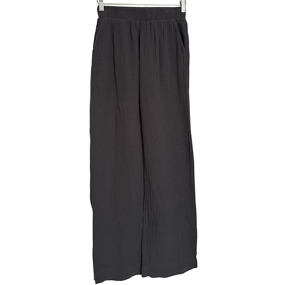 Faherty Black Wide Leg Pants